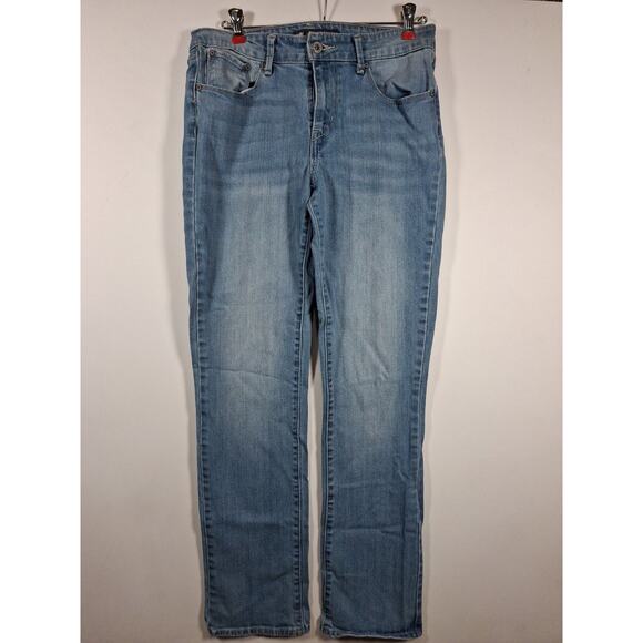 Levi's Demi Curve Classic Rise Straight Women's sz 10 30x30 Blue Light Wash Jean - Picture 1 of 5